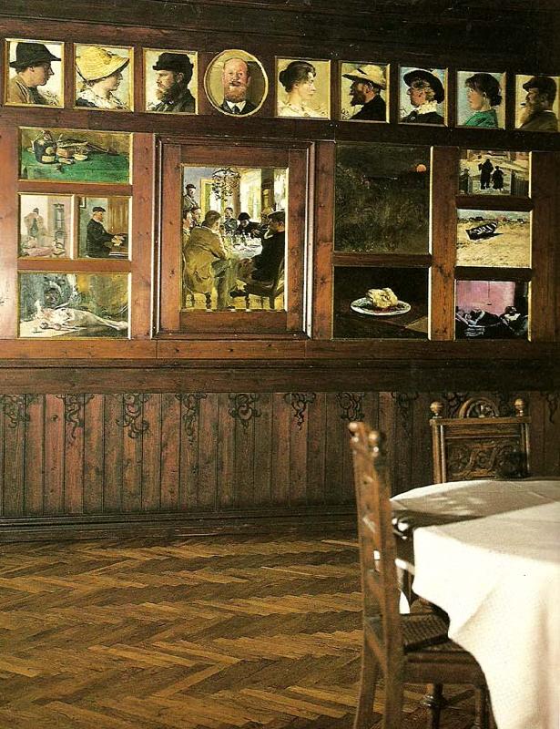 skagen museum fra den brondumske spisesal Sweden oil painting art